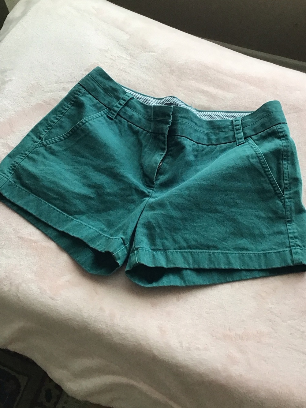 J. Crew Chino 100% Cotton Teal Shorts Size 2